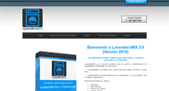 Desktop Screenshot of lavanderiamx.com